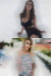 Horny escort green bikini over